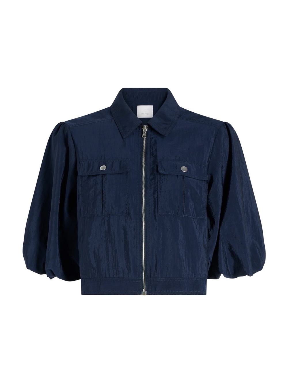 Utility Ottie Zip-Front Jacket in Navy